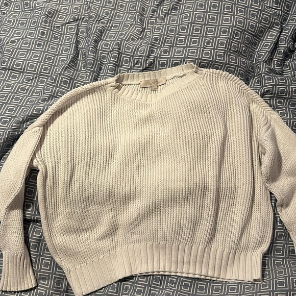Loft crop white sweater - Picture 1 of 2